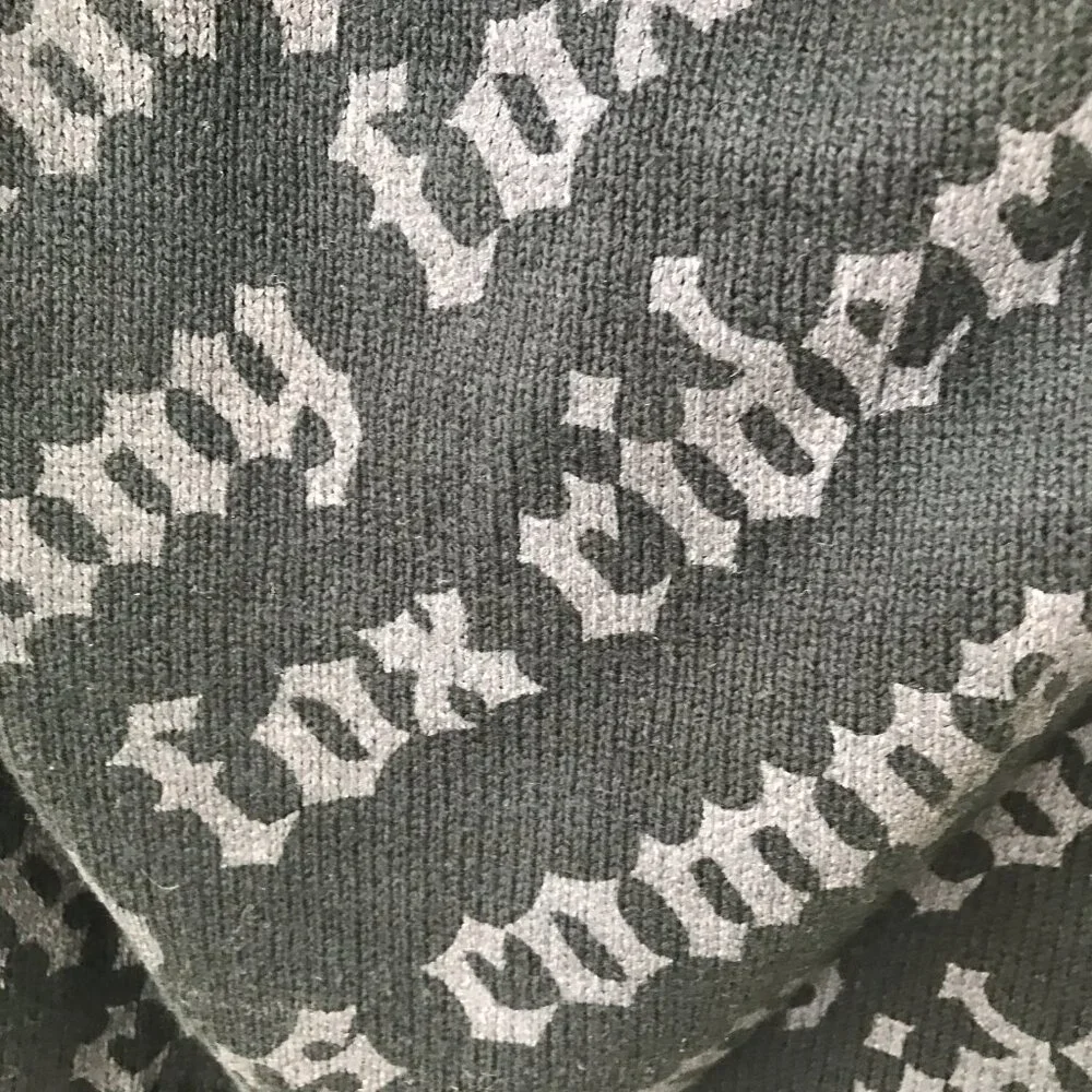 Fox black and gray full zip sweater hoodie size L - Picture 4 of 5